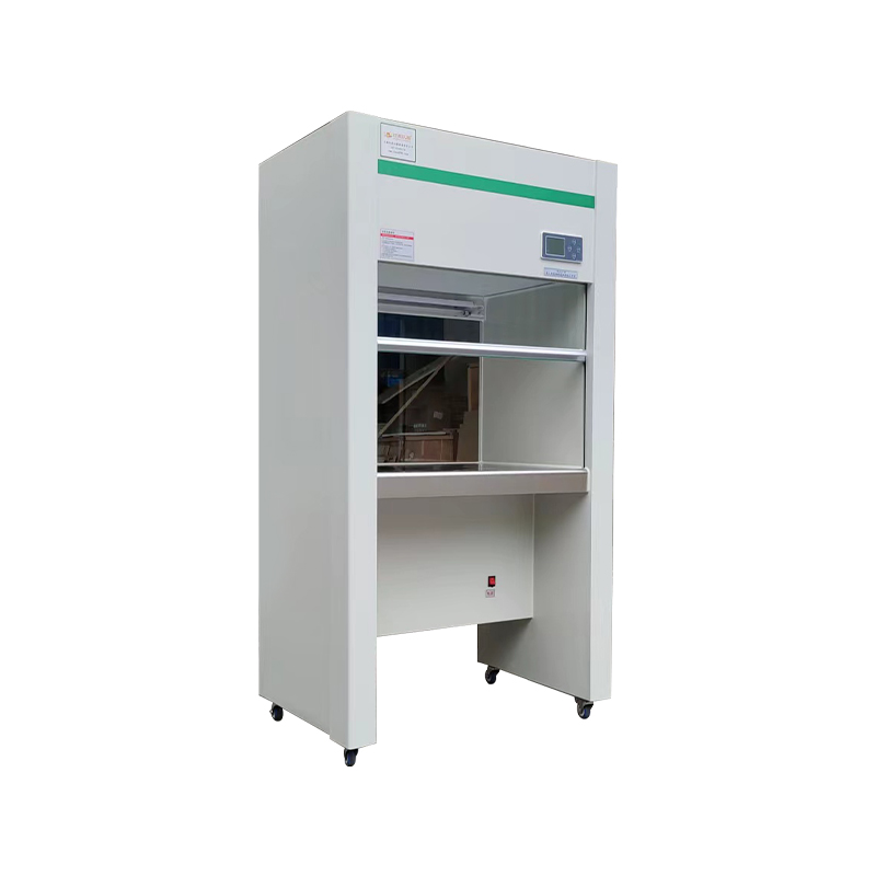 Semi-enclosed glass damper design Clean Bench